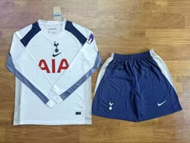 25-26 Tottenham Home Long Sleeve Soccer Jerseys