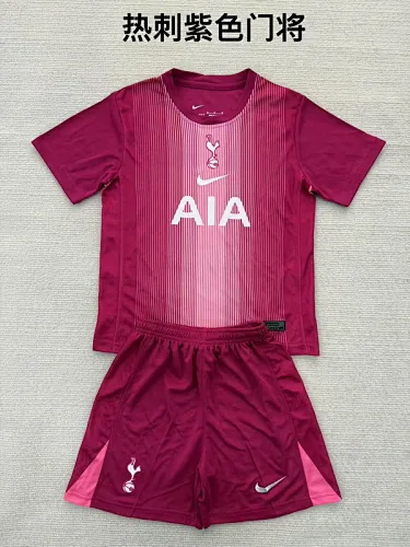 25-26 Tottenham Goalkeeper Kids Soccer Jerseys