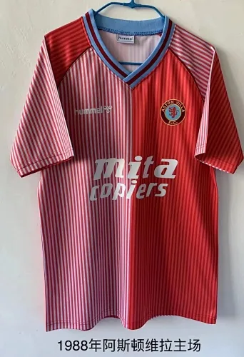 1988 Aston Villa Home Retro Soccer Jerseys