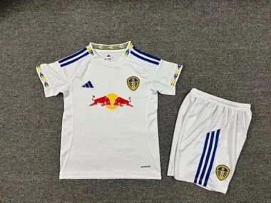 25-26 Leeds United Home Kids Soccer Jerseys