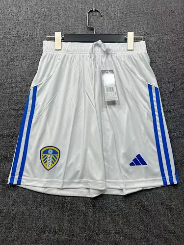 25-26 Leeds United Home Soccer Shorts