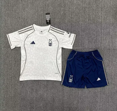 25-26 Nottingham Forest Away Kids Soccer Jerseys
