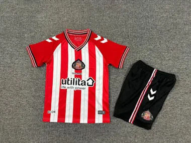 Camisetas de fútbol infantiles del Sunderland para los partidos en casa, 25-26