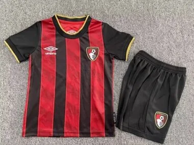 25-26 Bournemouth Home Kids Soccer Jerseys