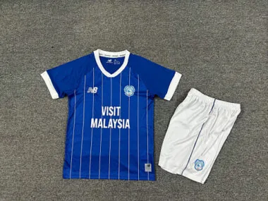 25-26 Cardiff City Home Kids Soccer Jerseys