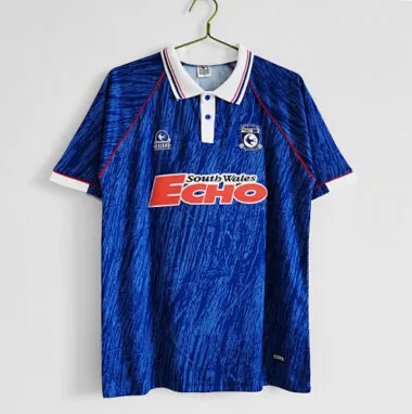 1990 Cardiff City Home Retro Soccer Jerseys