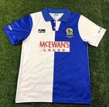 94/95 Blackburn Home Retro Soccer Jerseys