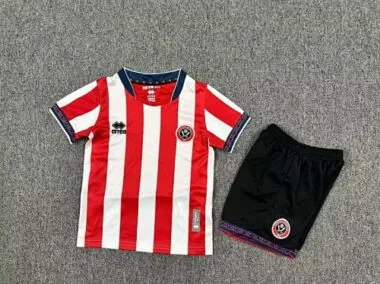 25-26 Sheffield United Home Kids Soccer Jerseys