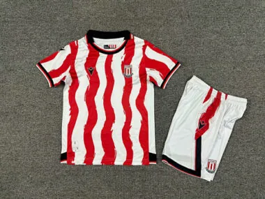 25-26 Stoke City Home Kids Soccer Jerseys