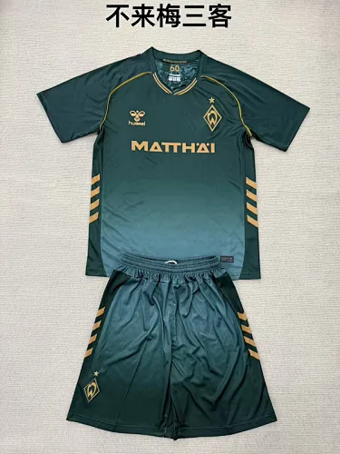 25-26 Werder Bremen Fourth Kids Soccer Jerseys