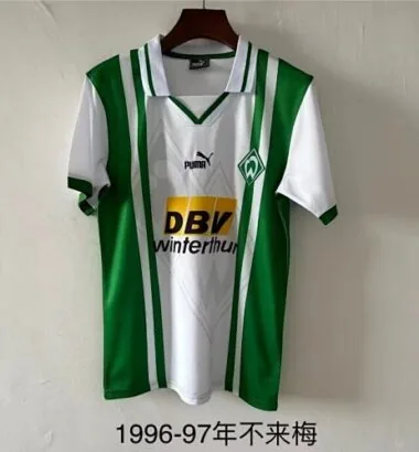 96/97 Werder Bremen Home Retro Soccer Jerseys