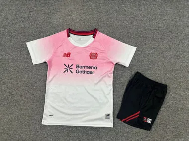 25-26 Leverkusen Away Kids Soccer Jerseys