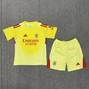25-26 Benfica Goalkeeper Kids Soccer Jerseys