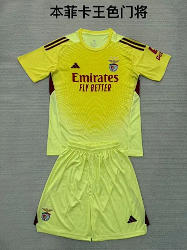 25-26 Benfica Goalkeeper Kids Soccer Jerseys