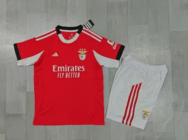 25-26 Benfica Home Kids Soccer Jerseys