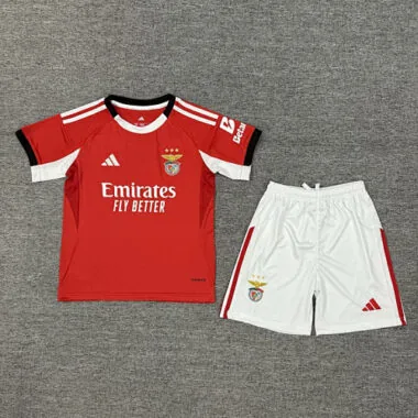 25-26 Benfica Home Kids Soccer Jerseys
