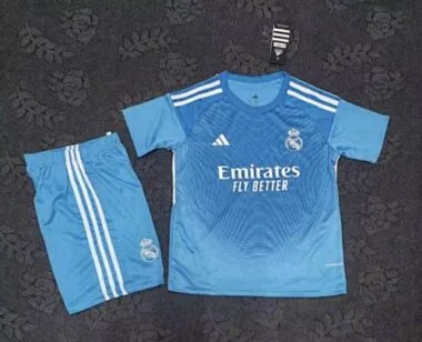 Maillots de football pour enfants « 25-26 » du Real Madrid (gardien de but)