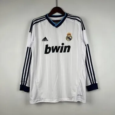 12/13 Real Madrid Home Retro Long Sleeve Soccer Jerseys