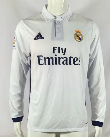 16/17 Real Madrid Retro Long Sleeve Soccer Jerseys