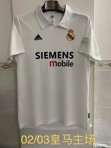 2003/04 Real Madrid Home Retro Soccer Jerseys