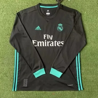 2017/18 Real Madrid Retro Long Sleeve Soccer Jerseys