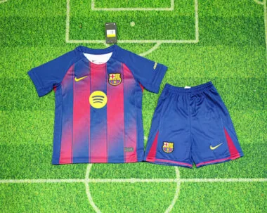 25-26 Barc Home Kids Soccer Jerseys