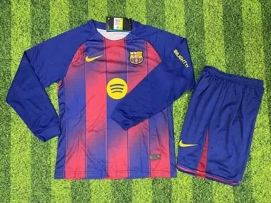 25-26 Barc Home Kids Soccer Jerseys