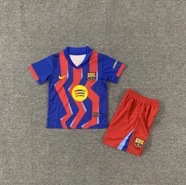 25-26 Barc Fourth Kids Soccer Jerseys