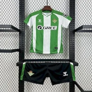 25-26 Real Betis Home Kids Soccer Jerseys