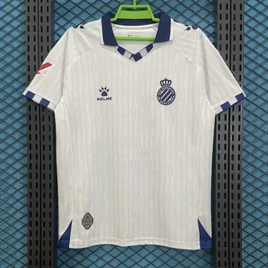 Camisetas de fútbol del Espanyol para partidos fuera de casa, números 25 y 26