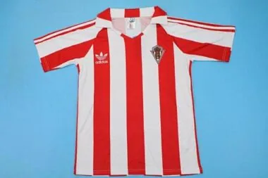 85/86 Gijón thuis- en uitvoeten voetbalshirts