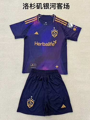 25-26 LA Galaxy Away Kids Soccer Jerseys