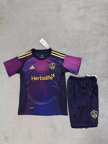 25-26 LA Galaxy Away Kids Soccer Jerseys