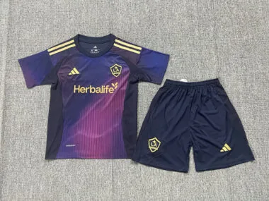 25-26 LA Galaxy Away Kids Soccer Jerseys