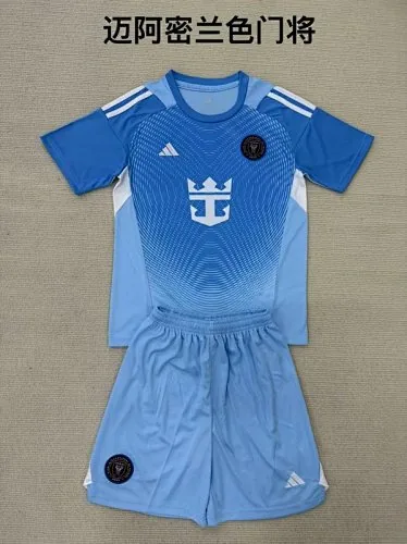 25-26 Inter Miami Goalkeeper Kids Soccer Jerseys