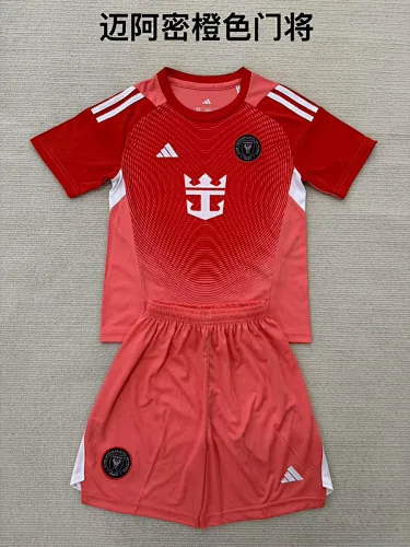25-26 Inter Miami Goalkeeper Kids Soccer Jerseys