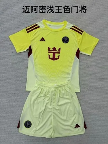 25-26 Inter Miami Goalkeeper Kids Soccer Jerseys