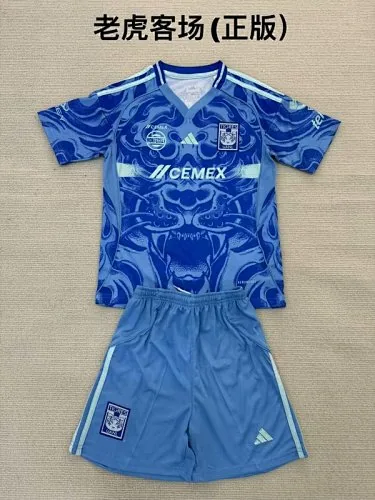 25-26 Tigres Away Kids Soccer Jerseys