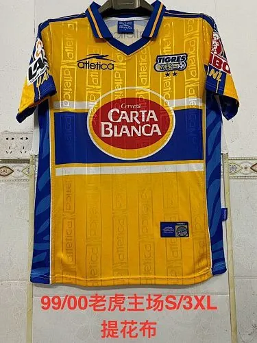 99-00 Tigres Home Retro Soccer Jerseys