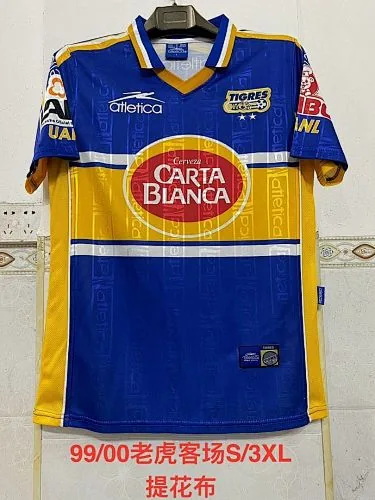 99-00 Tigres Away Retro Soccer Jerseys