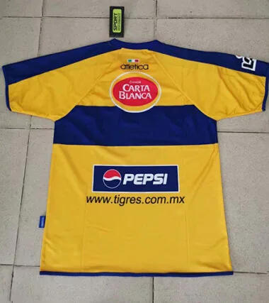 Afbeelding 2 van album 01/02 Tigres Home Retro Soccer Jerseys
