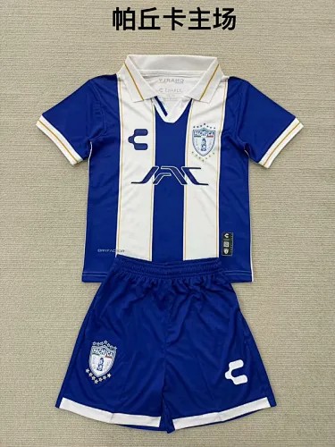 25-26 Pachuca Home Kids Soccer Jerseys