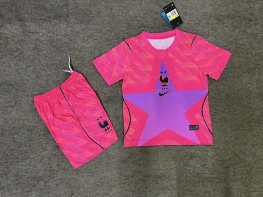 26-27 France Goalkeeper Kids Soccer Jerseys