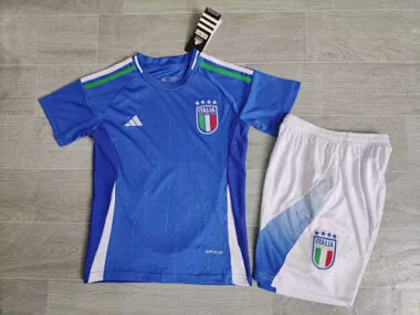 2024 Italy Home Kids Soccer Jerseys