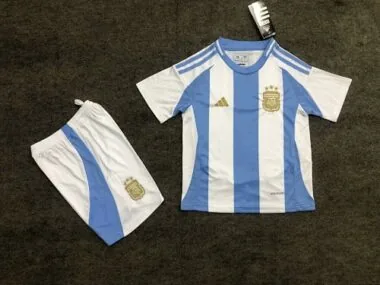 2024 Argentina Home Kids Soccer Jerseys