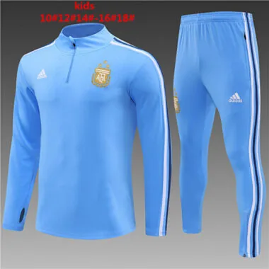 2023 Argentina Kids Long Sleeve Training Suit
