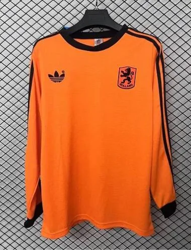 1980 Netherlands Home Retro Soccer Jerseys