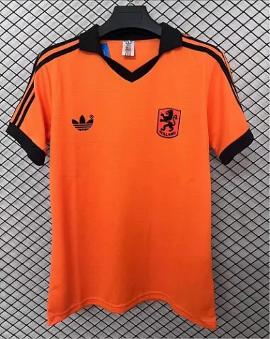 1980 Netherlands Home Retro Soccer Jerseys