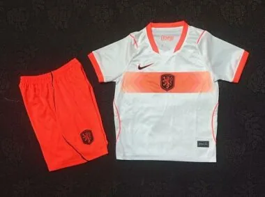 2026 Netherlands Away Kids Soccer Jerseys