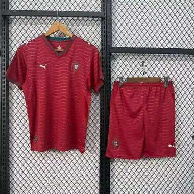 26-27 Portugal Home Kids Soccer Jerseys